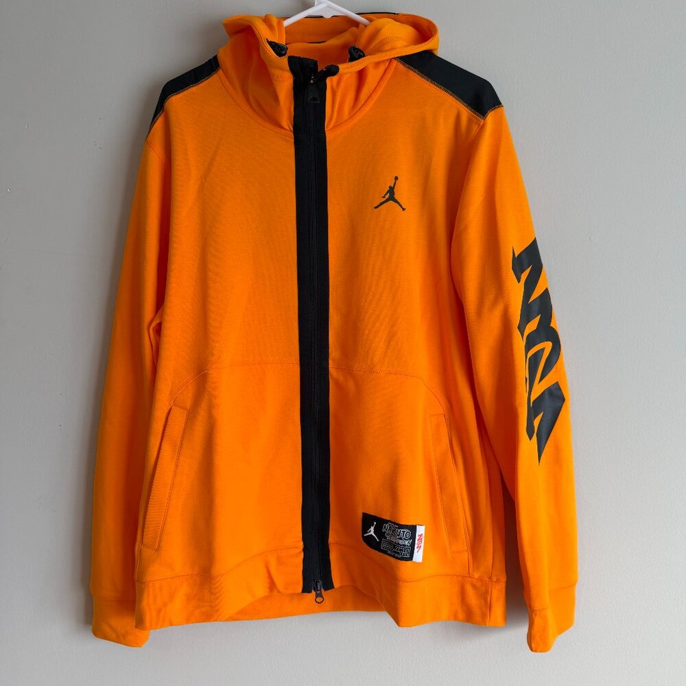 Jordan DO6595-011 Mens Large Zion x Naruto Hoodie Jacket Gold